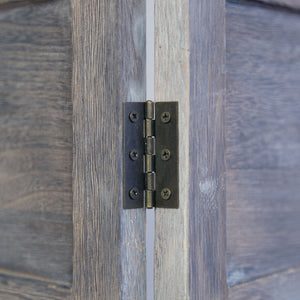 Paravent Raumteiler 3 teilig aus Holz Shabby Chic Braun