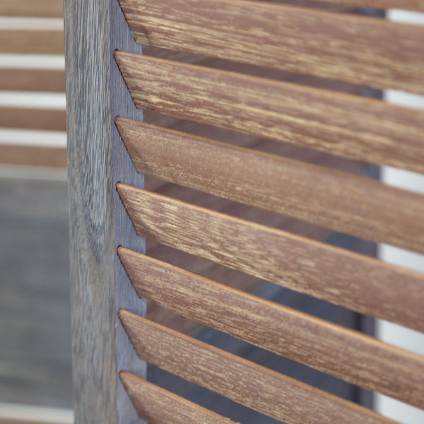 Paravent Raumteiler 3 teilig aus Holz Shabby Chic Braun