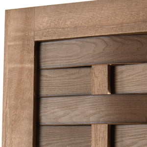 Paravent Raumteiler 3 teilig aus Holz Shabby Chic Braun
