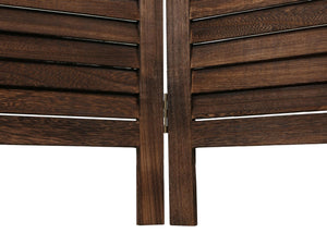 Paravent Raumteiler Trennwand Sichtschutz Ornamente 170x245cm braun