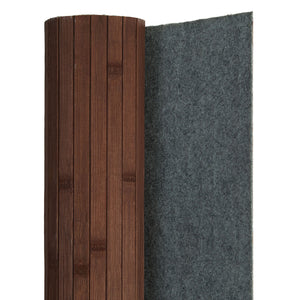 Bamboo room divider/privacy screen, brown
