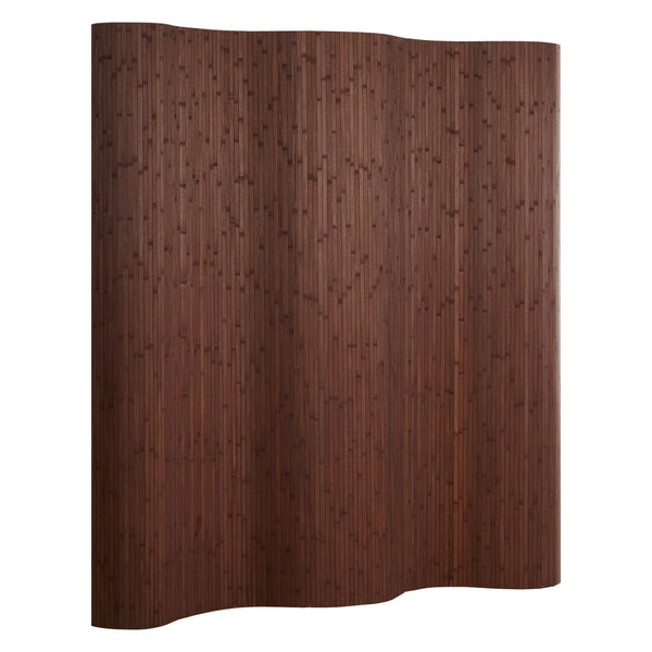 Bamboo room divider/privacy screen, brown