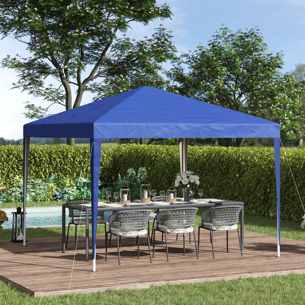 Pavillon 3x3m wasserabweisend UV-Schutz faltbar inkl Tasche Blau