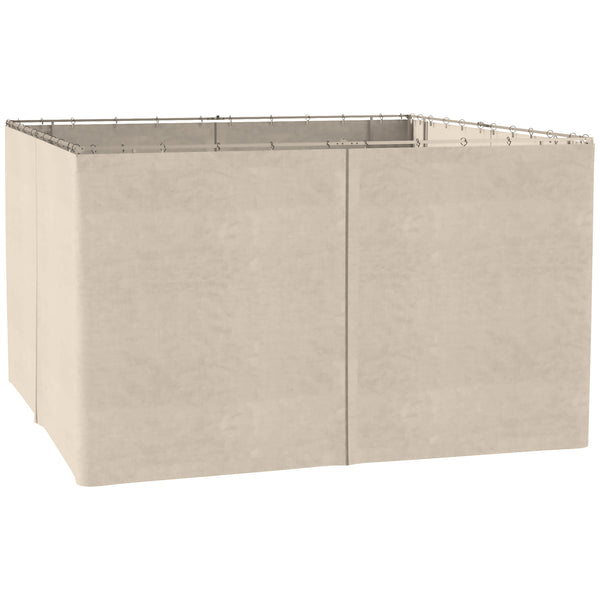 Pavillon 3x4m mit Seitenteilen wetterfest Beige