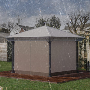 Pavillon Abdeckung wasserdicht windfest für Garten 300x300x80cm
