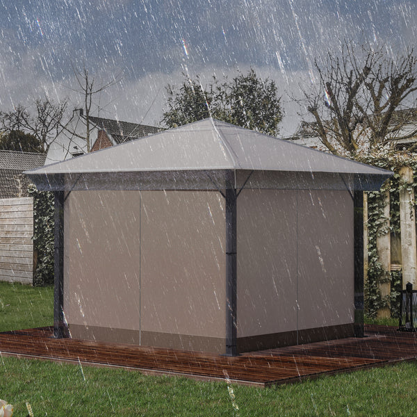 Pavillon Abdeckung wasserdicht windfest für Garten 300x300x80cm