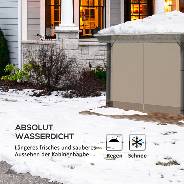 Pavillon Abdeckung wasserdicht windfest für Garten 300x300x80cm