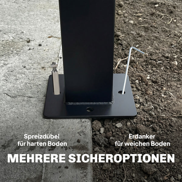 Pavillon wasserabweisend mit Moskitonetz 3x3,6m schwarz