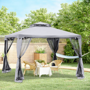 Pavillon wasserdicht stabil winterfest mit Moskitonetz für Garten