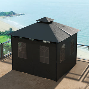 Pavillon Partyzelt für Garten 3x3m dunkelgrau