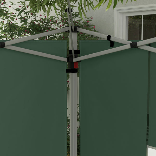 Pavillon Seitenteile wasserdicht mit Fenster 2er Set 3x3 + 3x4m grün