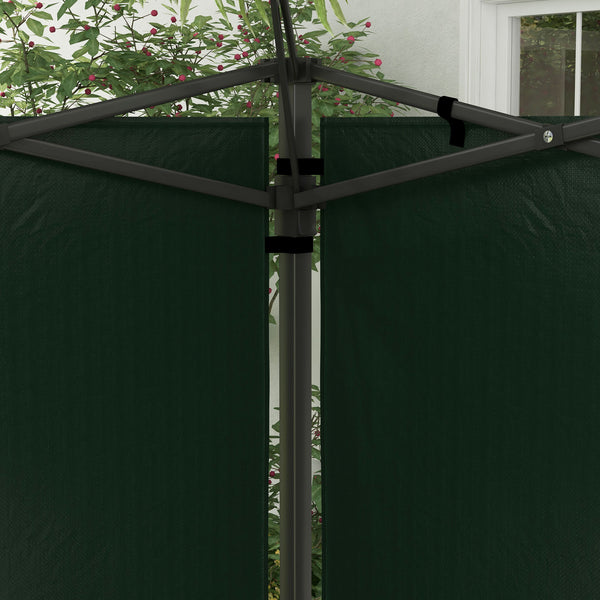 Pavillon Seitenwände wasserdicht mit Fenster 3x3 + 3x6m grün