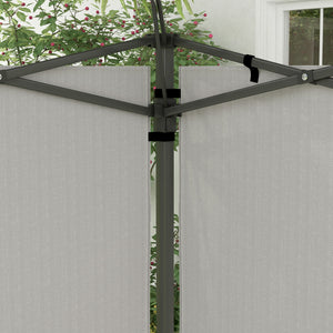 Seitenwände mit Fenster für Pavillon wasserdicht 3x3 + 3x6m weiss