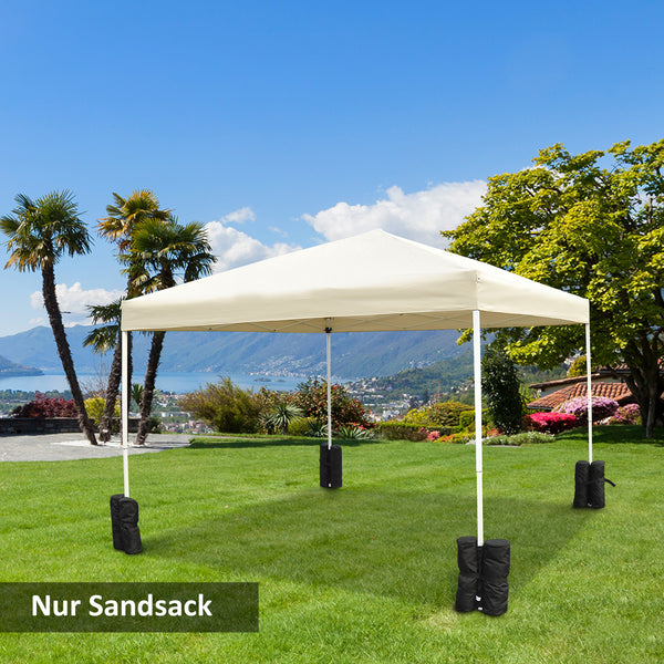 Pavillon Standfuss 4er-Set robust Schwarz