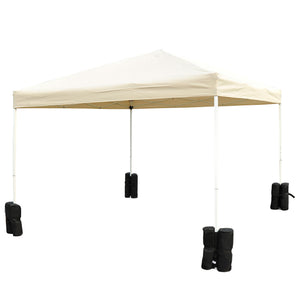 Pavillon Standfuss 4er-Set robust Schwarz