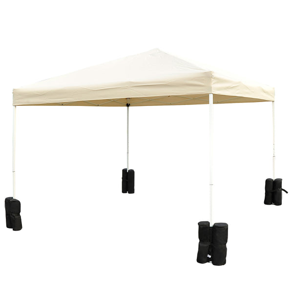 Pavillon Standfuss 4er-Set robust Schwarz