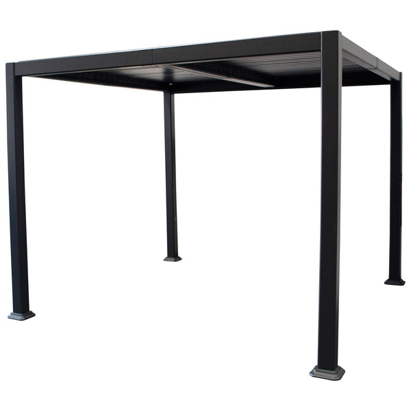 Gartenpavillon Baracoa 3x3m Alu dunkelgrau