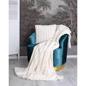 FELLDECKE NERZ WEISS KUSCHELDECKE WEBPELZ PLAID FELLIMITAT 160X200CM