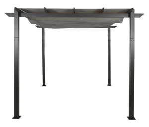Aluminium Pergola 3x3m mit Schiebedach UV50+ Grau Stabil