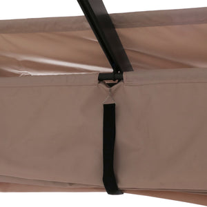Aluminium Pergola 3x3m stabil mit Schiebedach UV50+ taupe