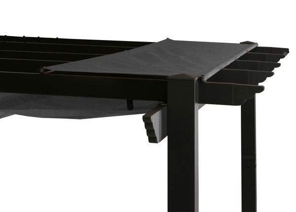Aluminium Pergola 3x4m Anthrazit mit Schiebedach UV50+ Stabil