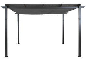 Aluminium Pergola 3x4m Anthrazit mit Schiebedach UV50+ Stabil