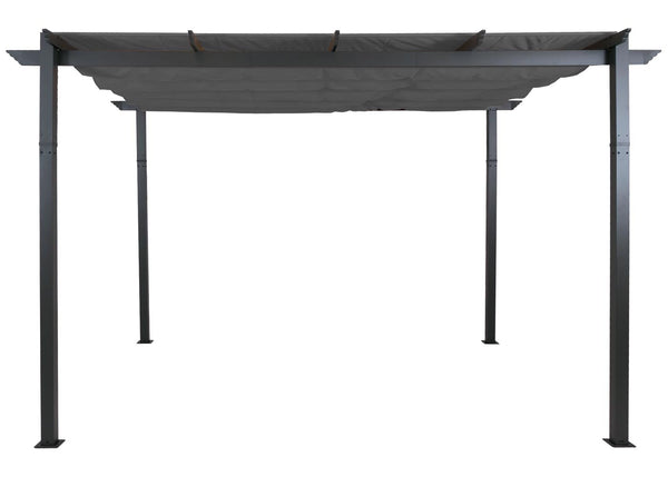 Aluminium Pergola 3x4m Anthrazit mit Schiebedach UV50+ Stabil