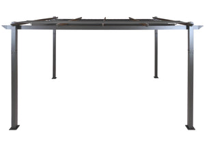 Aluminium Pergola 3x4m Anthrazit mit Schiebedach UV50+ Stabil