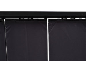 Pergola mit Lamellendach 3x3m aus Alu in Anthrazit für Garten
