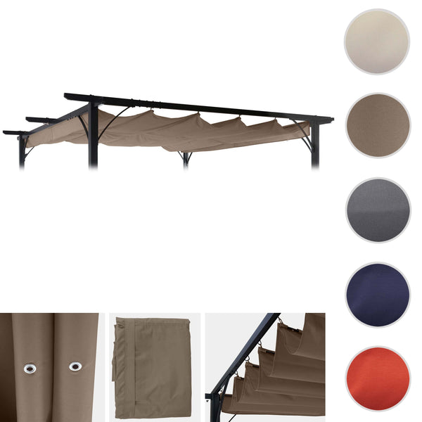 Ersatzbezug 320x250cm für Pergola Pavillon, taupe-braun