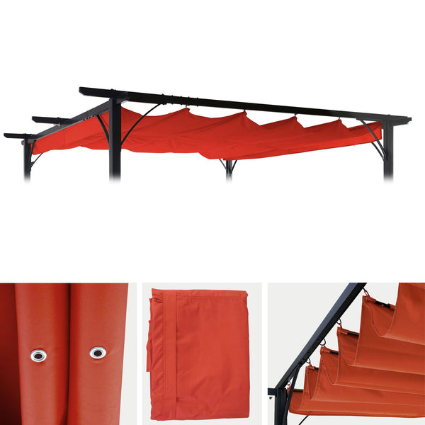 Ersatzbezug für Pergola Pavillon Dach 320x250cm terracotta