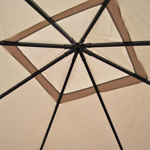 Ersatzbezug für Pergola Dach 3,5x3,5m creme wetterfest