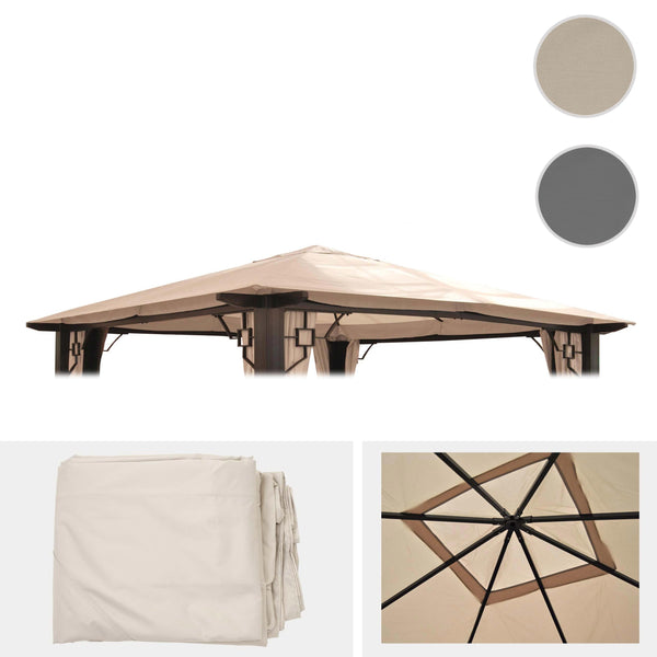 Ersatzbezug für Pergola Dach 3,5x3,5m creme wetterfest
