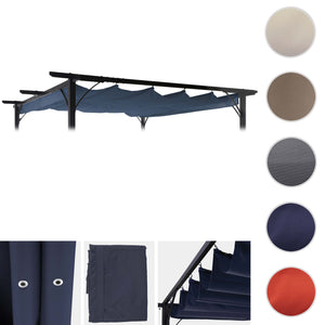 Ersatzbezug blau 370x300cm für Pergola Pavillon Dach 3,5x3,5m