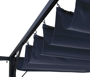 Ersatzbezug blau 370x300cm für Pergola Pavillon Dach 3,5x3,5m