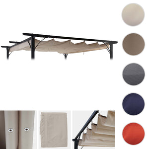 Ersatzbezug 370x300cm für Pergola Pavillon Dach creme