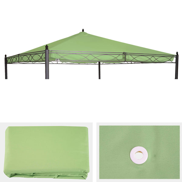 Ersatzbezug grün für Pergola Pavillon Dach 4x4m wetterfest