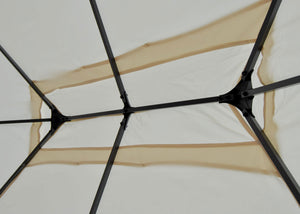 Ersatzdach für Pergola Pavillon 3x3m Creme Wetterfest