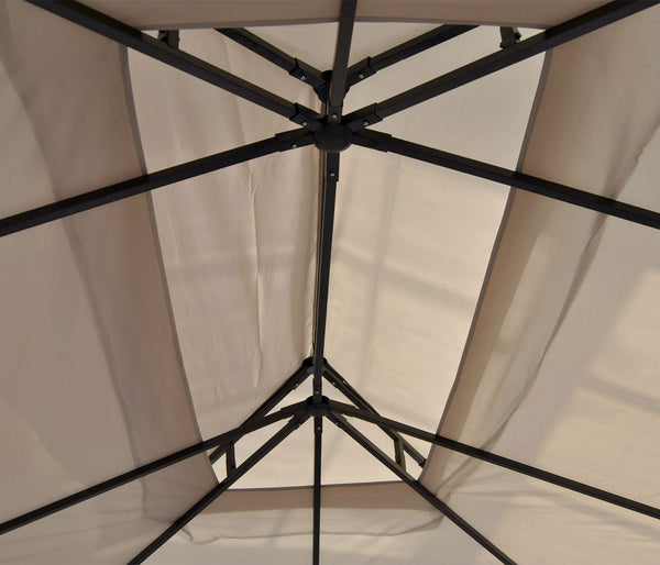 Ersatzdach creme für Pergola Pavillon 4,5x3,5m wetterfest
