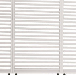 3er-Set Aluminium Lamellen für Pergola, 204x271cm, weiss