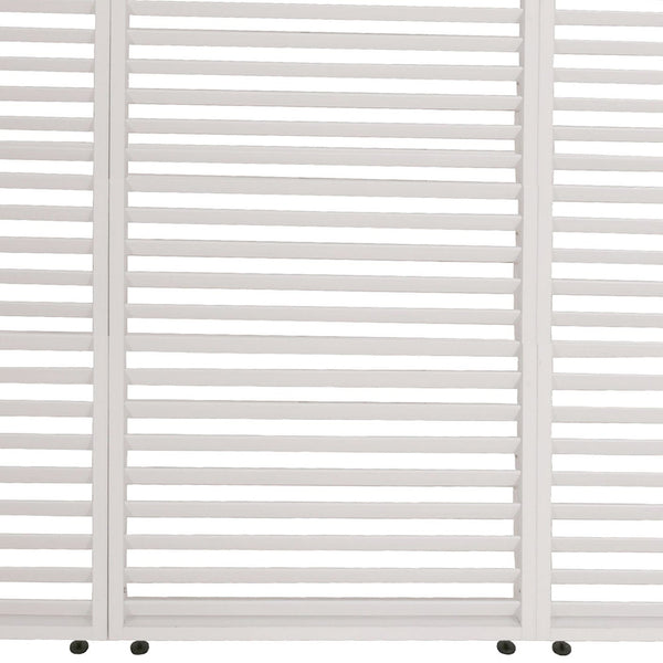 3er-Set Aluminium Lamellen für Pergola, 204x271cm, weiss