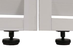 3er-Set Aluminium Lamellen für Pergola, 204x271cm, weiss