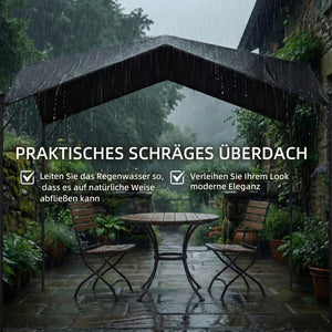 Pergola Pavillon wasserabweisend stabil winterfest Sonnenschutz 3x3m
