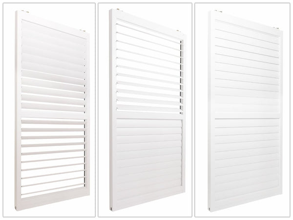 3er-Set Aluminium Schiebetür weiss für Pergola 206x272cm