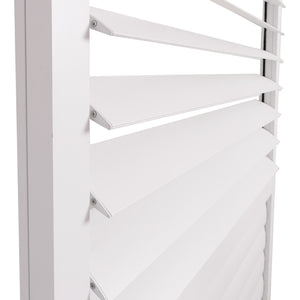 3er-Set Aluminium Schiebetür weiss für Pergola 206x272cm