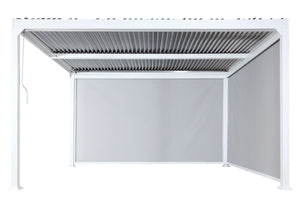 Seitenwand für Pergola 3x3.7m weiss Ersatzrollo TextilSeitenwand für Pergola