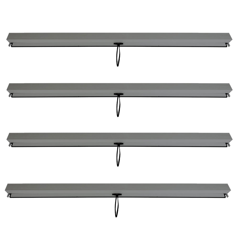 Seitenwand Set für Pergola 3x3m anthrazit windfest Textil