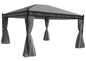 Seitenwand Set grau für Pergola 4x3m, Ersatz für Pavillon