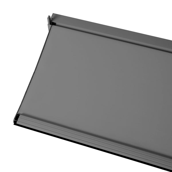 Sturmfeste Seitenwand 3x3m Anthrazit für Pergola & Pavillon