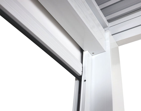 Sturmfeste Seitenwand 3x3m Weiss für Pavillon und Pergola, 4er-Set
